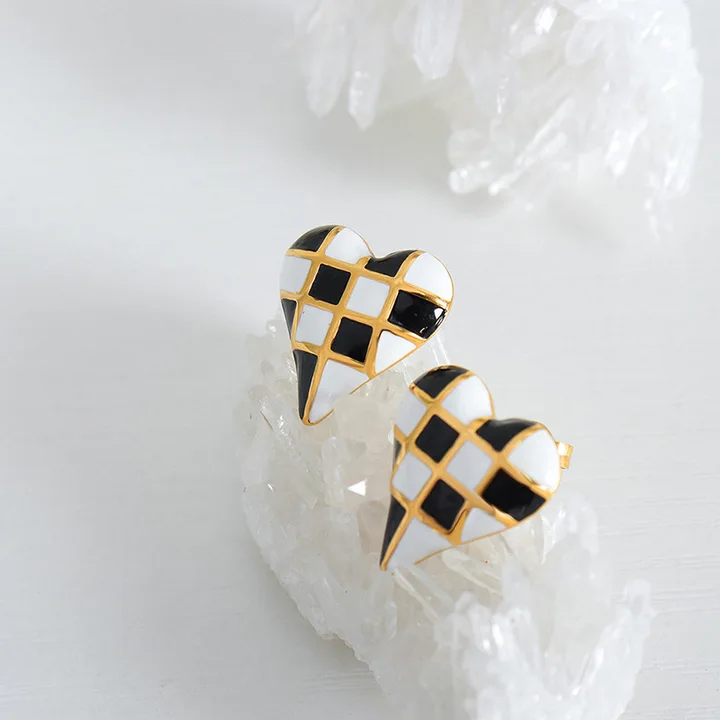 Chess Ear Studs