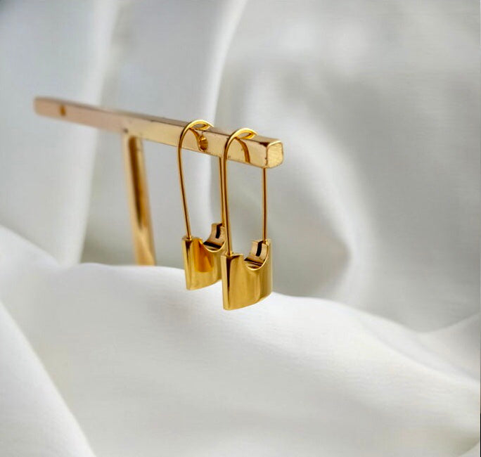 Safety Pin Earrings